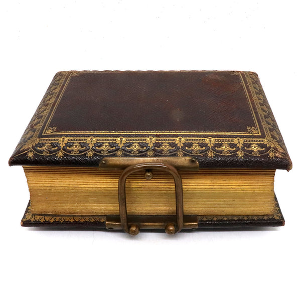 English Gilt Embossed Leather Bound Album and Souvenir Engravings