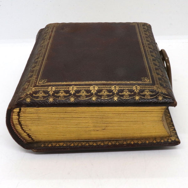 English Gilt Embossed Leather Bound Album and Souvenir Engravings