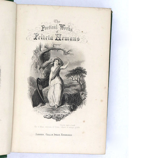 Two British Victorian Poetry Books by Mrs. Felicia Hemans