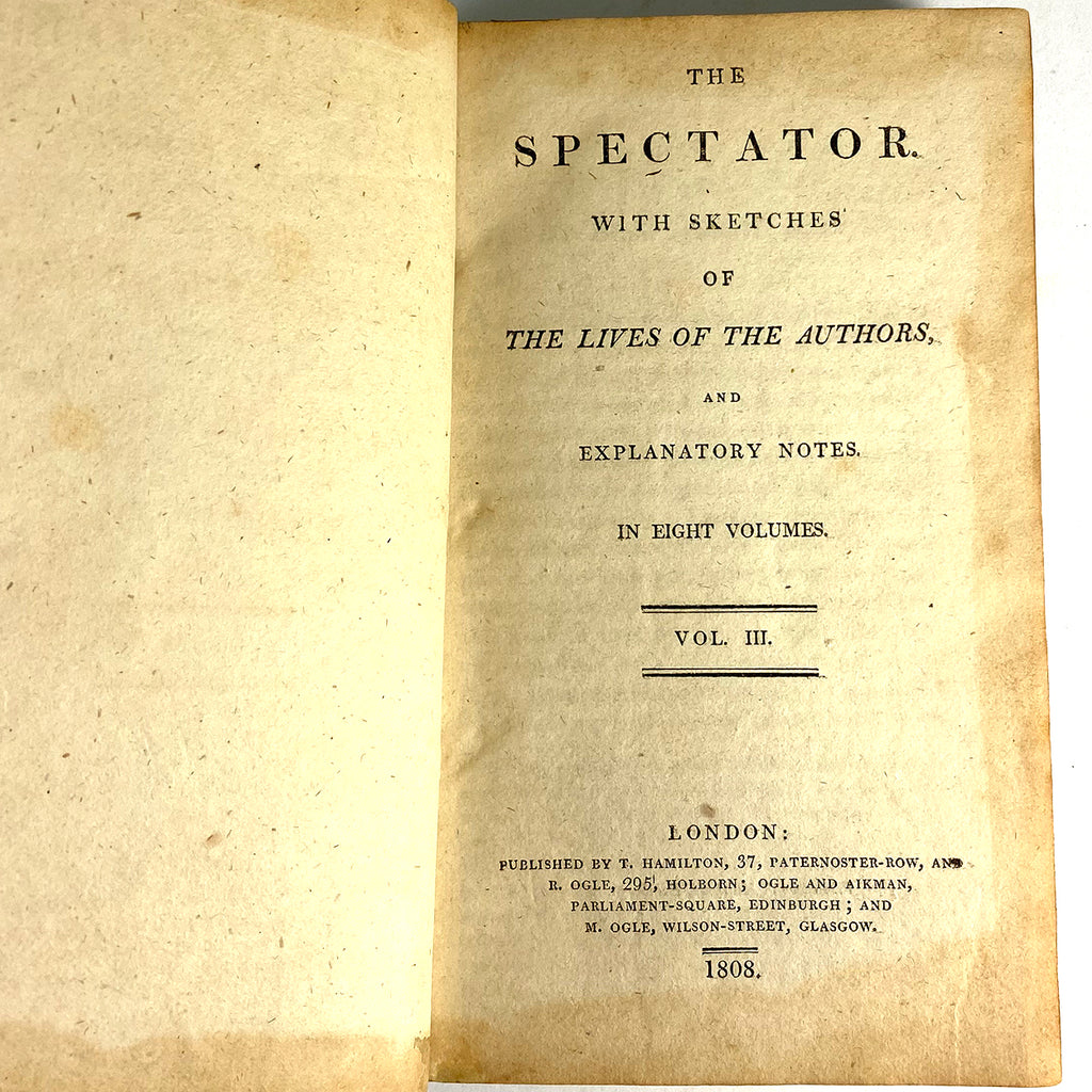 Spectator Addison Joseph Addison Spectator
