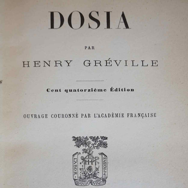 French Leather Bound Book: Dosia by Henry Greville (Alice Durand)