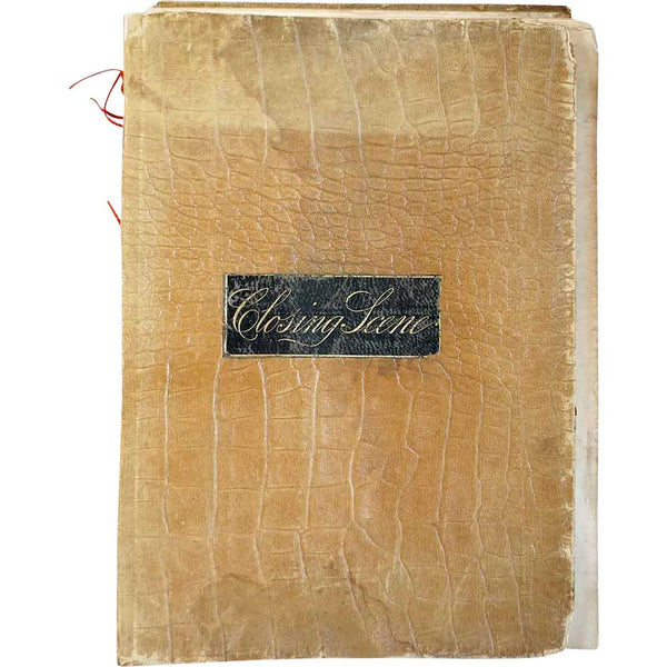 Leather Bound Book: The Closing Scene by Thomas Buchanan Read