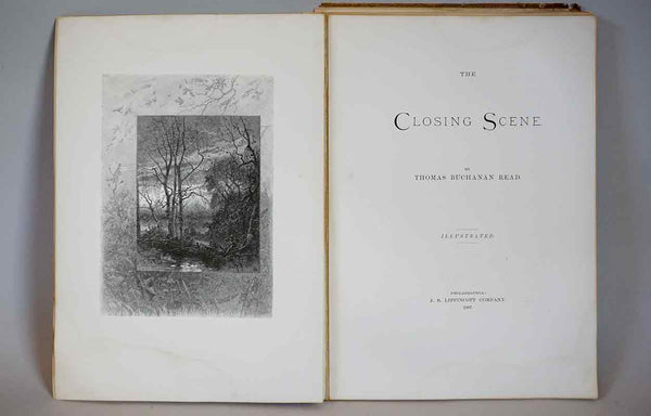 Leather Bound Book: The Closing Scene by Thomas Buchanan Read